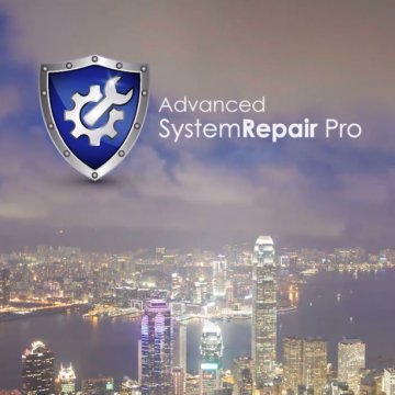 advanced system repair system optimizers advanced system repair logo and night city in the background